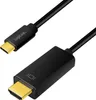 LogiLink USB-C/HDMI Kabel 3m 4K/60Hz schwarz Produktbild-Vorschau 6