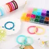 504 Stück 8mm bunte Glasperlen zum Basteln, 28 Farben, Produktbild-Vorschau 4