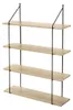 CALICOSY - Étagère Murale 4 NiveauxReproduction Bois L60 cm Voir les images du produit 1