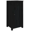 Sideboards 2 Stk. Schwarz 40x35x80 cm Massivholz Kiefer , Produktbild-Vorschau 2