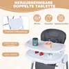 COSTWAY Kinderhochstuhl, Babystuhl mit Liegefunktion, Produktbild-Vorschau 8