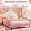 INONEFT Kinderbed 140x200 cm, prinsessenbed met bekleding Productafbeelding-voorbeeld 4