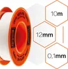 Taśma uszczelniająca teflonowa 10m x 12mm x 0.1 mm Podgląd zdjęcia produktu 9