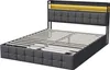 UnboxG Doppelbett 160 x 200 cm mit LED-Beleuchtung, USB & Produktbild-Vorschau 14