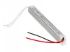 A silver LED power supply unit with wires attached, lying on a white background. Produktbild-Vorschau