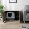 Relaxdays Armadietto per lettiera, con ingresso e tappetino Anteprima dell’immagine prodotto 3