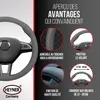 HEYNER® Housse de volant 37-39 cm pour voiture, gris, en Voir les images du produit 3