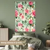 MuchoWow® Wandteppich Wandbehang Blumen - Insekten - Produktbild-Vorschau 4
