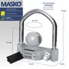 MASKO® Serrure de remorque, cadenas numérique à code de 4 Voir les images du produit 7