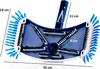 A blue and white pool brush with bristles and measurement indicators. Anteprima dell’immagine prodotto