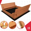 KOTARBAU® Bac à Sable Enfant Extérieur Bois 140 x 140 cm Voir les images du produit 6