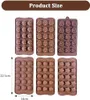 6 Stück Schokoladenform Silikon Pralinenform Silikon Produktbild-Vorschau 2