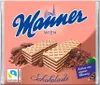 Oplatky "Manner Schokolade", čokoláda, 75 g, MANNER 52475 Náhled obrázku produktu 1