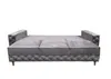 A gray sofa bed is shown against a white background. Produktbild-Vorschau