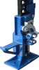 A close-up, studio shot of a blue mechanical jack. Náhled obrázku produktu