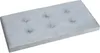 A tufted, light gray upholstered bench viewed from a slightly elevated diagonal angle against a white background. Produktbild-Vorschau