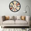 vidaXL Orologio da parete in metallo 60 cm Multicolore Anteprima dell’immagine prodotto 2