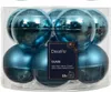 Kerstbal glas d6cm blauw 10st Decoris Productafbeelding-voorbeeld 3
