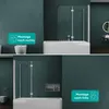 Mai&Mai Badewannenfaltwand, 6mm Sicherheitsglas Klarglas, Produktbild-Vorschau 7