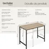 Table de bureau Jenkins - Bois clair industriel, Chêne Voir les images du produit 6