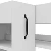 A close-up view of a white cabinet with a black handle. Anteprima dell’immagine prodotto