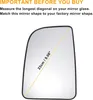 Verre De Miroir De Rétroviseur Arrière Gauche Avec Plaque Voir les images du produit 4