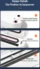 Collage of three close-up images showcasing features of a vacuum sealer machine. Produktbild-Vorschau