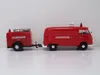 Motormax 79671 VW T1 Bus Kasten Feuerwehr mit Anhänger rot Produktbild-Vorschau 4