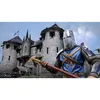 A knight in armor holding an axe in front of a castle. Produktbild-Vorschau