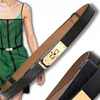 EDIBAZZAR | Úzký nastavitelný dámský pásek se zlatou Náhled obrázku produktu 10