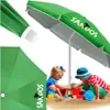 Velký zahradní slunečník s UV ochranou, skládací, s Náhled obrázku produktu 1
