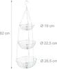 Relaxdays Obstkorb hängend, HxD: 82 x 26,5 cm, 3 Etagen, Produktbild-Vorschau 4