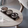 Georg Jensen BERNADOTTE TRIPLE BOWL SET IN STAND WOOD & Produktbild-Vorschau 2