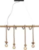 JustLight 4er Pendelleuchte Rope schwarz-natur 100 x 7 cm Produktbild-Vorschau 4