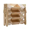 Kinderregal 4-Stufiges Spielzeugregal mit 12 Produktbild-Vorschau 1