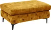 Hocker MODERN BAROCK 90cm Samt senfgelb im Chesterfield Produktbild-Vorschau 1