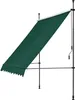 A dark green awning with a metal frame is shown against a white background. Anteprima dell’immagine prodotto