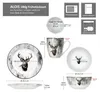 Alois 18pcs Set de petit déjeuner Porcelaine Cerf Bols Voir les images du produit 6
