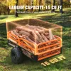 A trailer filled with firewood in an outdoor setting. Produktbild-Vorschau