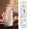 LED Kerzen Wachskerze weiß 6 LEDs Deko Weihnachten Imitat Produktbild-Vorschau 5