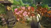 A garden scene with flowers and gardening tools. Anteprima dell’immagine prodotto