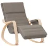 houpací křeslo vidaXL Taupe Fabric Náhled obrázku produktu 1