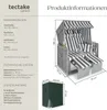 Plážové lehátko s polštářem, nastavitelné, včetně Náhled obrázku produktu 14