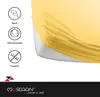 Müskaan Jersey Spannbettlaken 90x200cm - 100x200cm gelb bis Produktbild-Vorschau 3