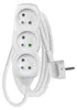 Prodlužovací kabel 1,5 m / 3 zásuvky / bílý / PVC / 1 mm2 Anteprima dell’immagine prodotto