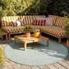 Volero - Outdoor Teppich Rund - Summer Azteca Grün - Ø 180 Produktbild-Vorschau 1