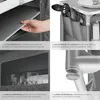 Cuisine de camping en aluminium 97 x 47,5 x 78 cm - gris Voir les images du produit 5