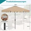 COSTWAY Sonnenschirm 300 cm, Gartenschirm mit Kurbel & Produktbild-Vorschau 3