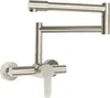 A brushed nickel pot filler faucet is shown against a white background. Podgląd zdjęcia produktu