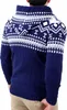 Reslad Herren Grobstrick Norweger Winter Strickjacke mit Produktbild-Vorschau 2